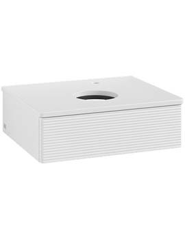 Antao Vanity unit 600 x 190 x 500 mm with Grain Texture - Panel: Paint