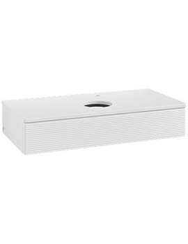 Antao Vanity unit 1000 x 190 x 500 mm with Grain Texture - Panel: Paint