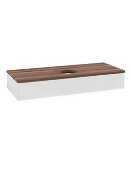 Antao Vanity unit 1200 x 190 x 500 mm with No Texture - Panel: Warm Walnut Wood