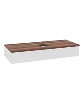 Antao Vanity unit 1200 x 190 x 500 mm with No Texture - Panel: Warm Walnut Wood