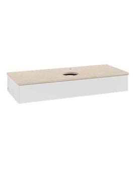Antao Vanity unit 1200 x 190 x 500 mm with No Texture - Panel: Botticino Stone