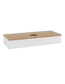 Antao Vanity unit 1200 x 190 x 500 mm with Grain Texture - Panel: Honey Oak Wood