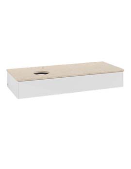 Antao Vanity unit 1200 x 190 x 500 mm with No Texture - Panel: Botticino Stone