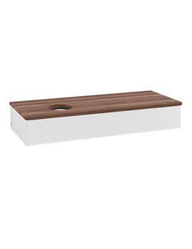 Antao Vanity unit 1200 x 190 x 500 mm with Grain Texture - Panel: Warm Walnut Wood