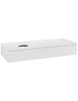 Antao Vanity unit 1200 x 190 x 500 mm with Grain Texture - Panel: Paint