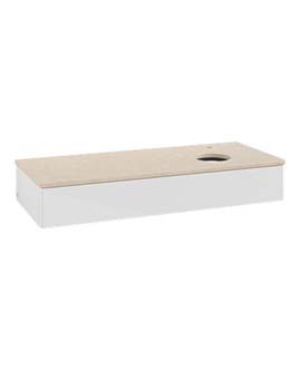 Antao Vanity unit 1200 x 190 x 500 mm with No Texture - Panel: Botticino Stone