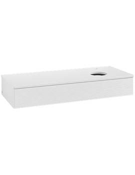 Antao Vanity unit 1200 x 190 x 500 mm with Grain Texture - Panel: Paint