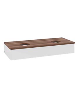 Antao Vanity unit 1200 x 190 x 500 mm with No Texture - Panel: Warm Walnut Wood