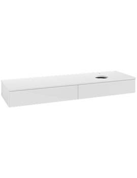 Antao Vanity unit 1600 x 190 x 500 mm with No Texture - Panel: Paint