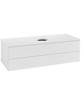 Antao Vanity unit 1200 x 360 x 500 mm with Grain Texture - Panel: Paint