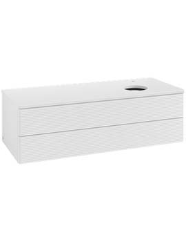 Antao Vanity unit 1200 x 360 x 500 mm with Grain Texture - Panel: Paint