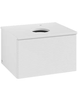 Antao Vanity unit 600 x 360 x 500 mm with Grain Texture - Panel: Paint