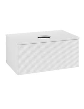 Antao Vanity unit 800 x 360 x 500 mm with Grain Texture - Panel: Paint