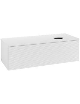 Antao Vanity unit 1200 x 360 x 500 mm with Grain Texture - Panel: Paint