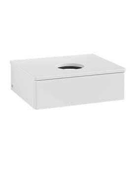 Antao Vanity unit 600 x 190 x 500 mm incl Lighting with No Texture - Panel: Paint