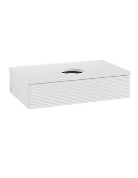 Antao Vanity unit 800 x 190 x 500 mm incl Lighting with Grain Texture - Panel: Paint