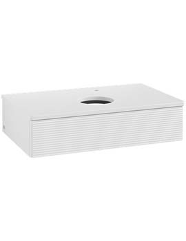 Antao Vanity unit 800 x 190 x 500 mm incl Lighting with Grain Texture - Panel: Paint