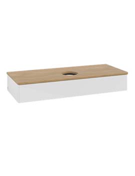Antao Vanity unit 1200 x 190 x 500 mm incl Lighting with No Texture - Panel: Honey Oak Wood