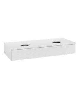 Antao Vanity unit 1200 x 190 x 500 mm incl Lighting with Grain Texture - Panel: Paint