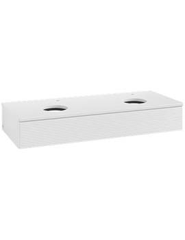 Antao Vanity unit 1200 x 190 x 500 mm incl Lighting with Grain Texture - Panel: Paint