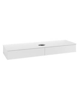 Antao Vanity unit 1600 x 190 x 500 mm incl Lighting with Grain Texture - Panel: Paint
