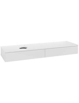 Antao Vanity unit 1600 x 190 x 500 mm incl Lighting with No Texture - Panel: Paint