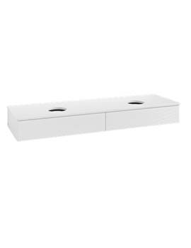 Antao Vanity unit 1600 x 190 x 500 mm incl Lighting with Grain Texture - Panel: Paint