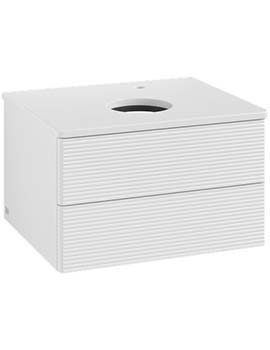 Antao Vanity unit 600 x 360 x 500 mm incl Lighting with Grain Texture - Panel: Paint