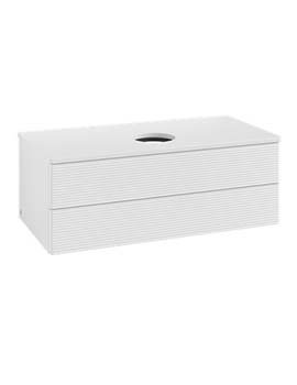Antao Vanity unit 1000 x 360 x 500 mm incl Lighting with Grain Texture - Panel: Paint