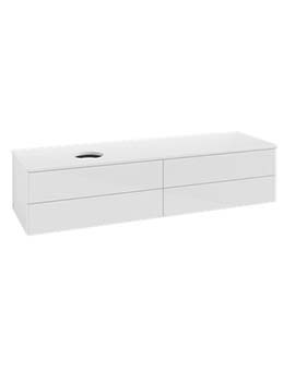 Antao Vanity unit 1600 x 360 x 500 mm incl Lighting with No Texture - Panel: Paint