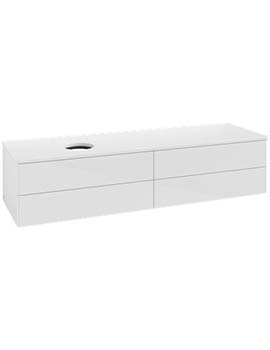 Antao Vanity unit 1600 x 360 x 500 mm incl Lighting with No Texture - Panel: Paint