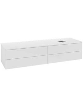 Antao Vanity unit 1600 x 360 x 500 mm incl Lighting with No Texture - Panel: Paint