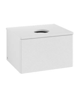 Antao Vanity unit 600 x 360 x 500 mm incl Lighting with Grain Texture - Panel: Paint