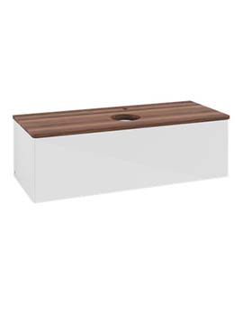 Antao Vanity unit 1200 x 360 x 500 mm incl Lighting with No Texture - Panel: Warm Walnut Wood