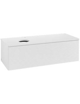 Antao Vanity unit 1200 x 360 x 500 mm incl Lighting with Grain Texture - Panel: Paint