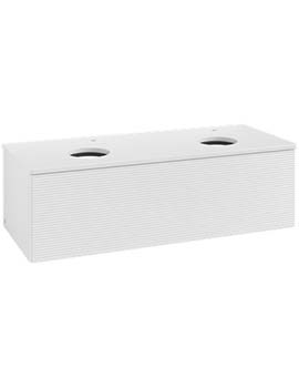 Antao Vanity unit 1200 x 360 x 500 mm incl Lighting with Grain Texture - Panel: Paint