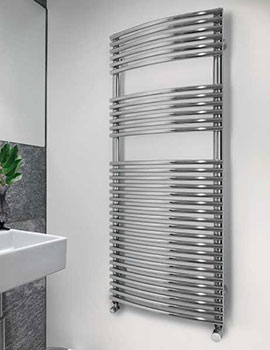 Zehnder Sfera Bow Towel Radiator - White